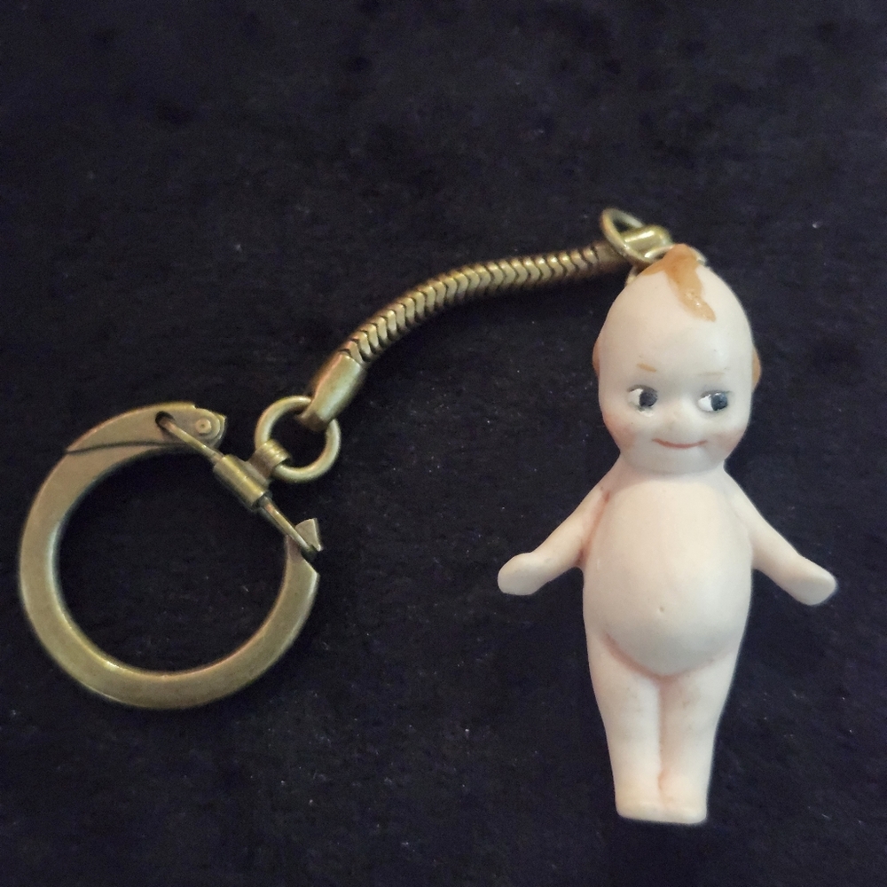 Vintage Kewpie-bisque Doll Keychain
